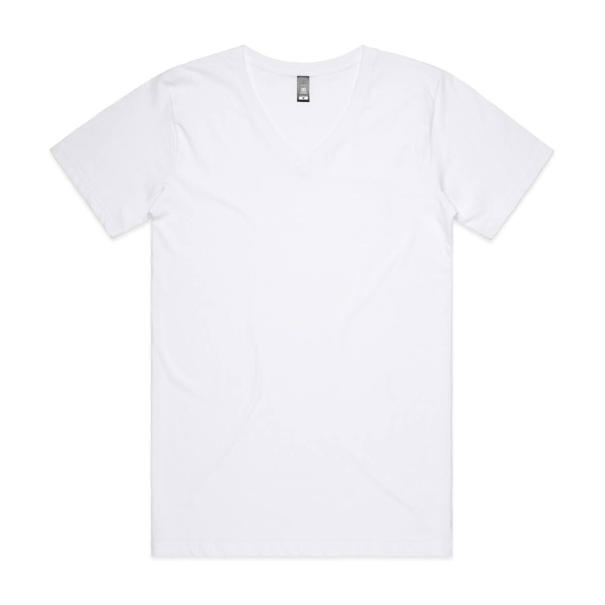 Front View of Customisable T Shirt( Woman's BEVEL V NECK TEE)