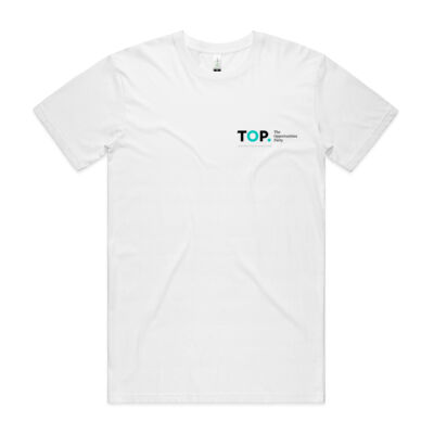 TOP logo (small side) in White – Mens Thumbnail