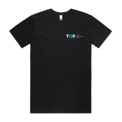 TOP logo (small side) in Black – Mens Thumbnail
