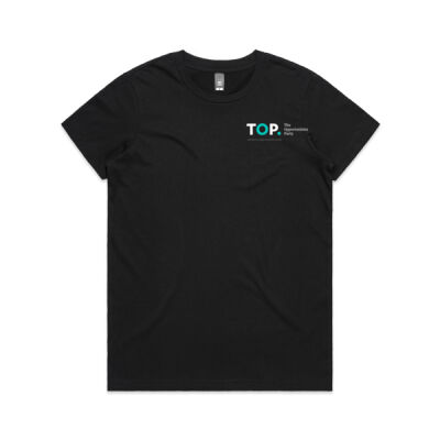 TOP logo (small side) in Black – Womens Thumbnail