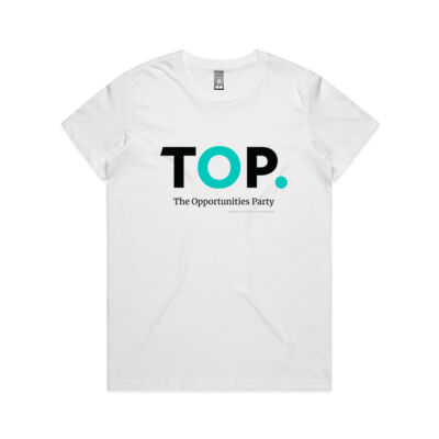 TOP logo (large) in White – Womens Thumbnail