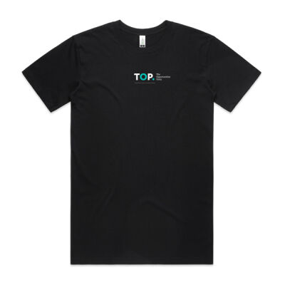 TOP logo (small centred) in Black– Mens Thumbnail