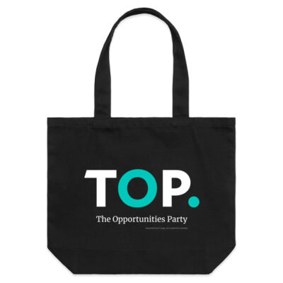 TOP logo (large) in Black – Tote Bag Thumbnail